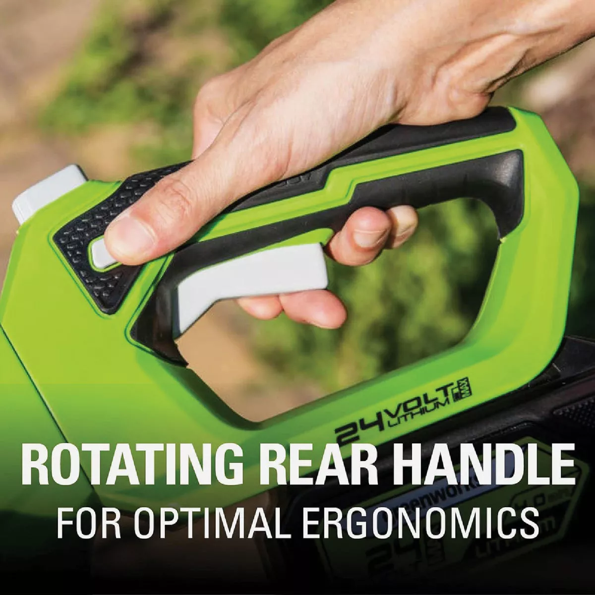 Greenworks 24V 22 In. Cordless Hedge Trimmer with 4.0 Ah USB Battery & Charger - photo 8