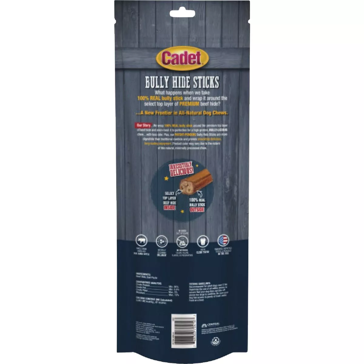 Cadet Large Bully Hide Sticks All-Natural Dog Chews (4-Count) - photo 2