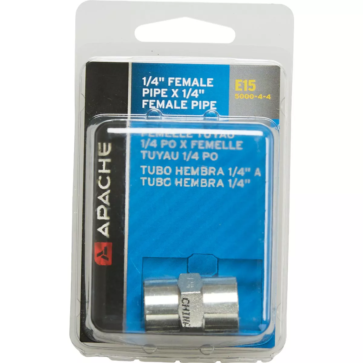 Apache 1/4 In. Female Pipe x 1/4 In. Female Pipe Hydraulic Hose Adapter - photo 2