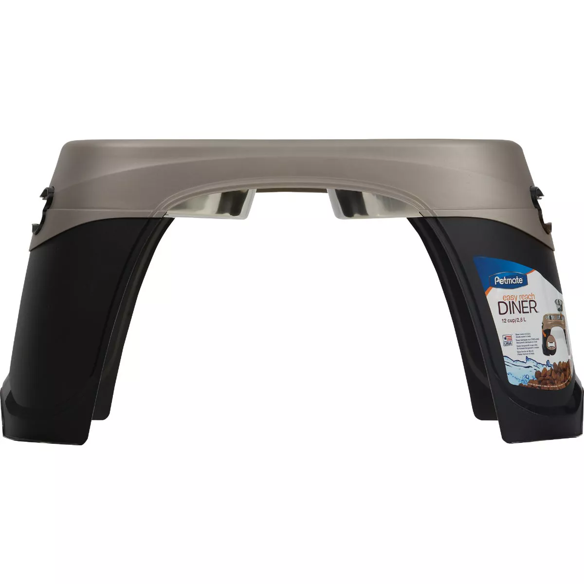 Petmate Easy Reach Diner Oval Extra Large Elevated Pet Food Dish - photo 2