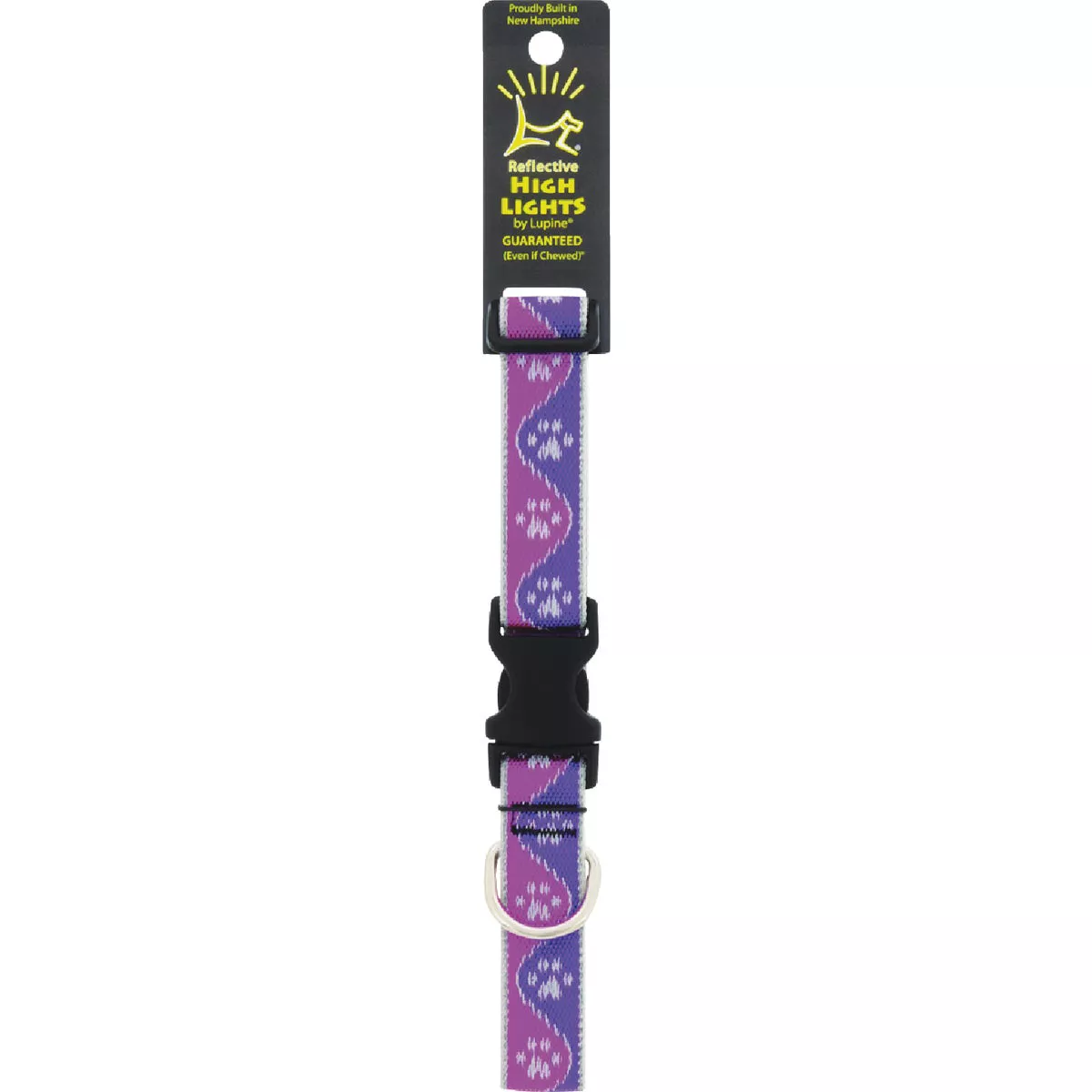 Lupine HL 1 In. Reflective Pink Paws 12 to 20 In. Adjustable Collar