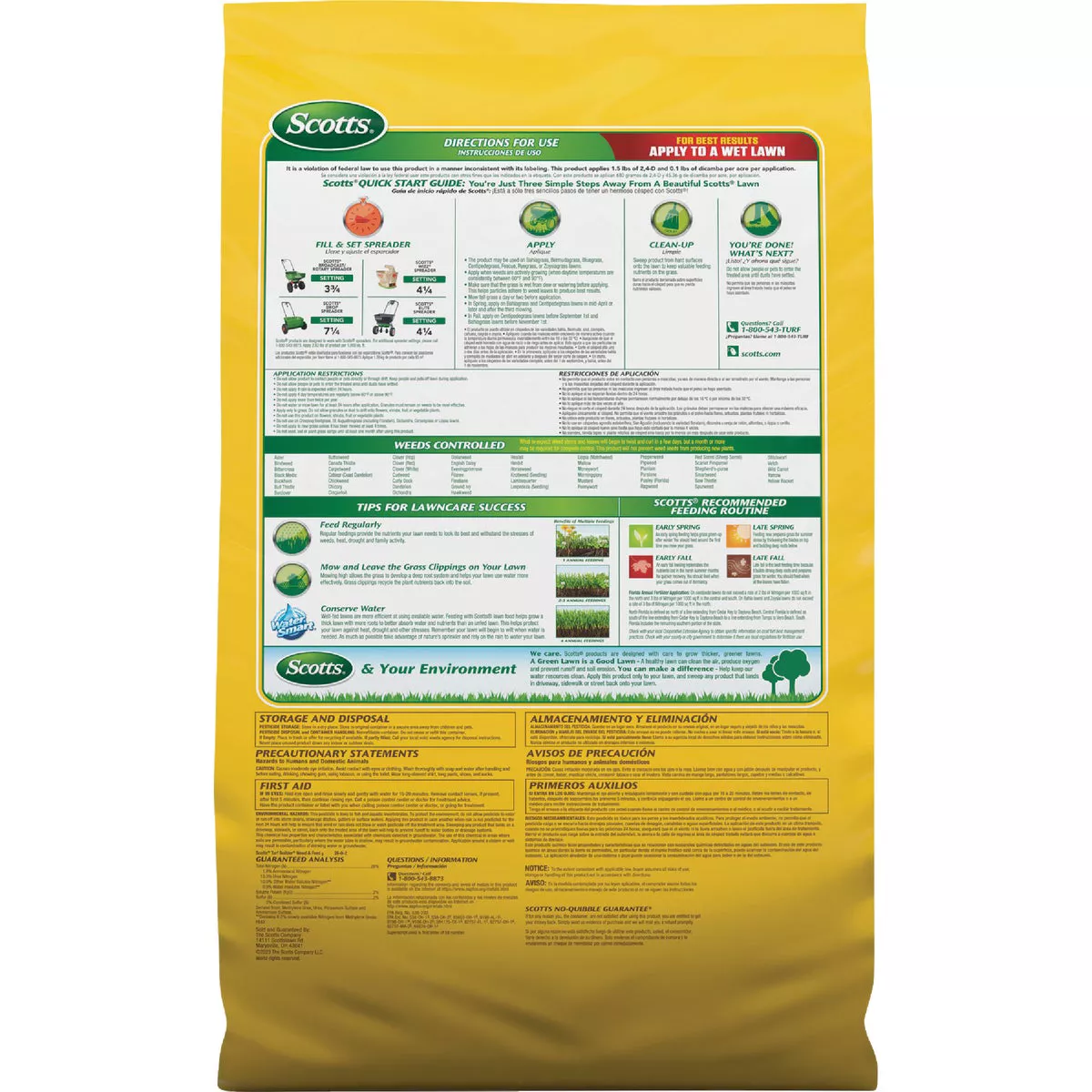 Scotts Turf Builder Weed & Feed 35.7 Lb. 12,000 Sq. Ft. Weed Killer Plus Lawn Fertilizer - photo 5