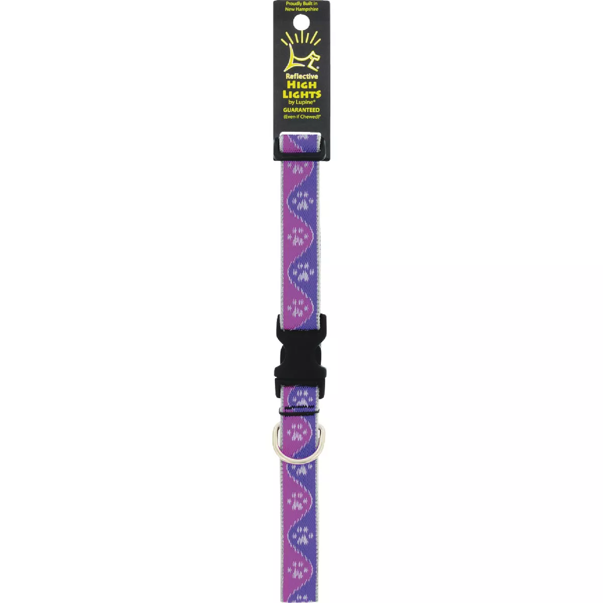 Lupine HL 1 In. Reflective Pink Paws 16 to 28 In. Adjustable Collar