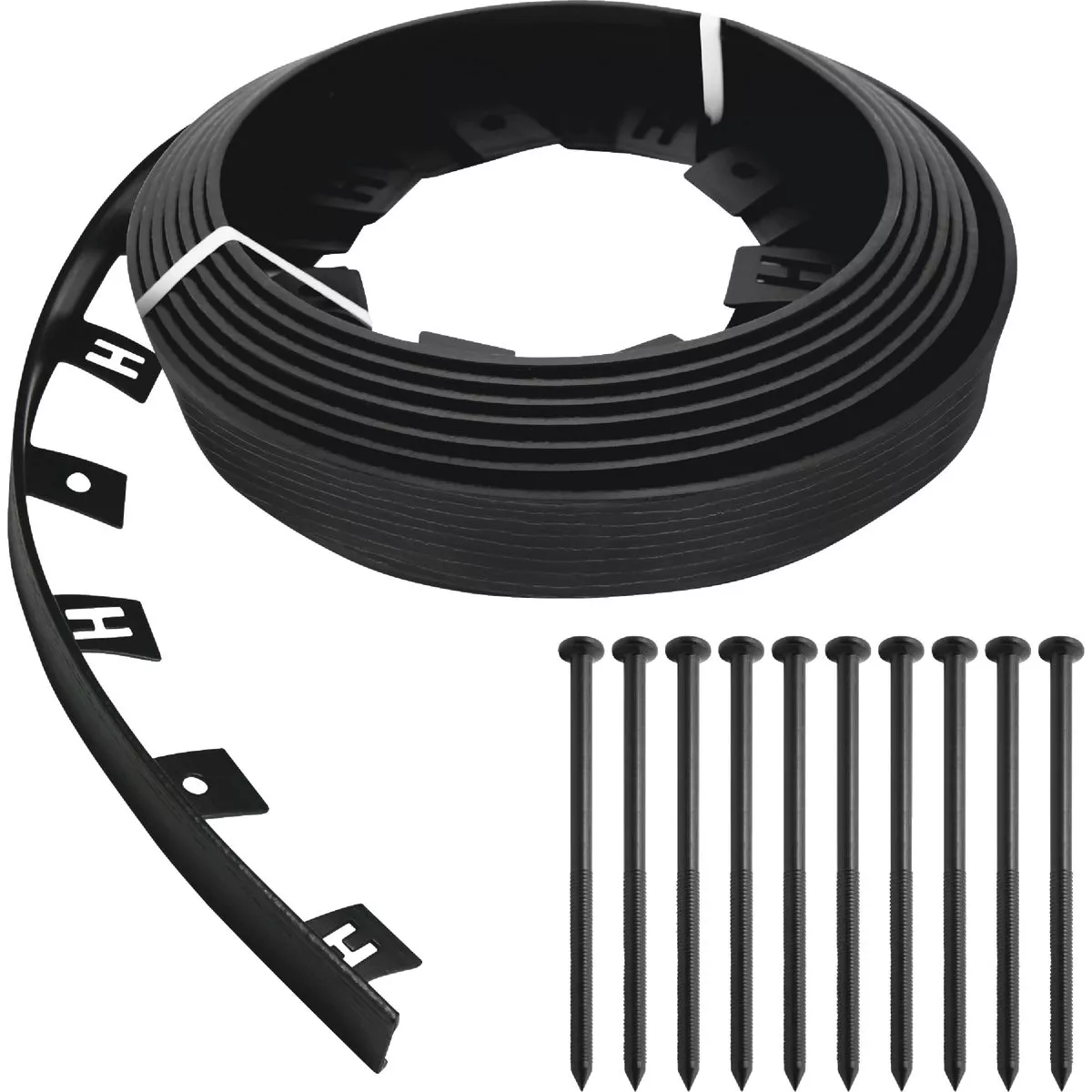 Master Mark Dig-Free 1.5 In. H. x 25 Ft. L. Black Recycled Plastic No Dig Landscape Edging