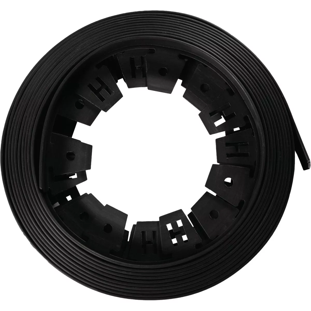 Master Mark Dig-Free 1.5 In. H. x 25 Ft. L. Black Recycled Plastic No Dig Landscape Edging - photo 9
