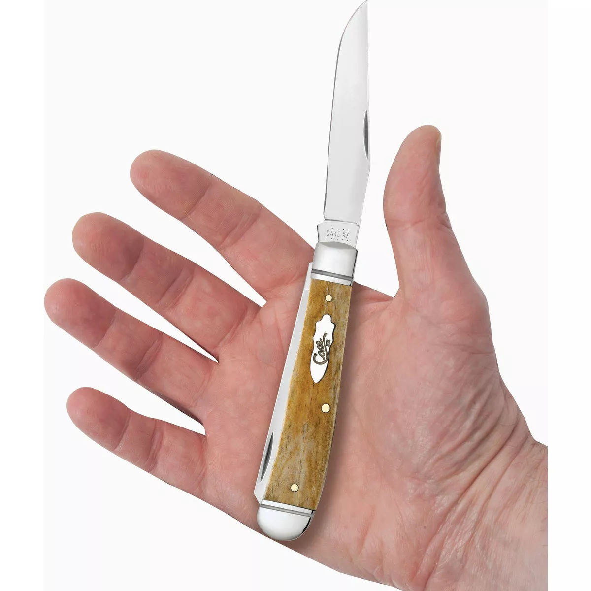 Case Trapper 3.27 In. Smooth Antique Bone Pocket Knife - photo 3