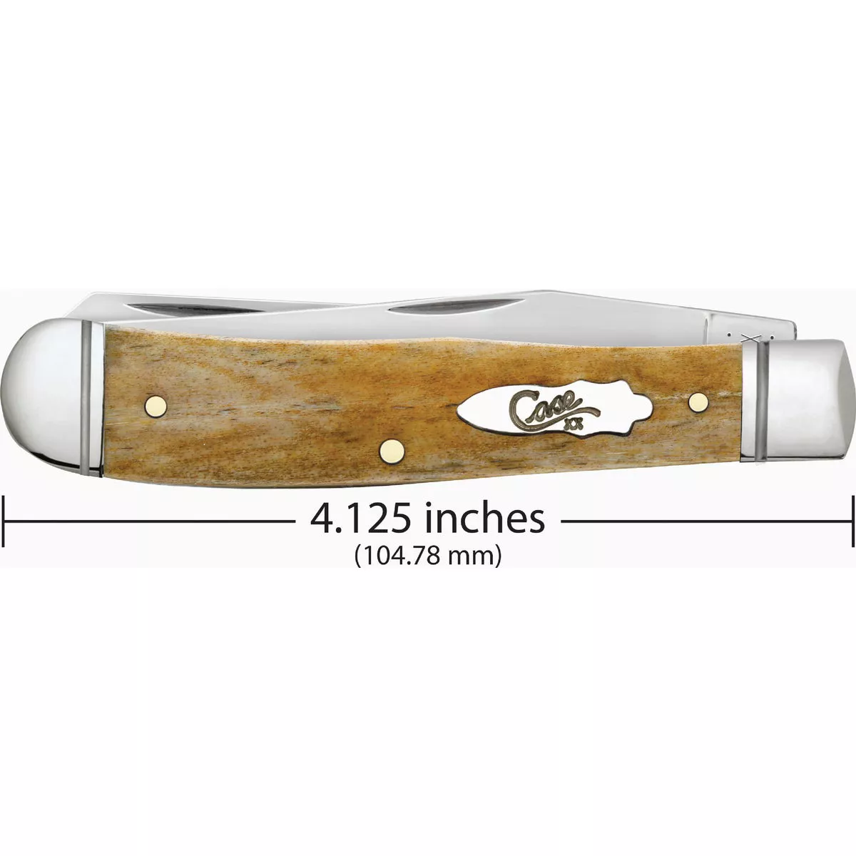 Case Trapper 3.27 In. Smooth Antique Bone Pocket Knife - photo 2