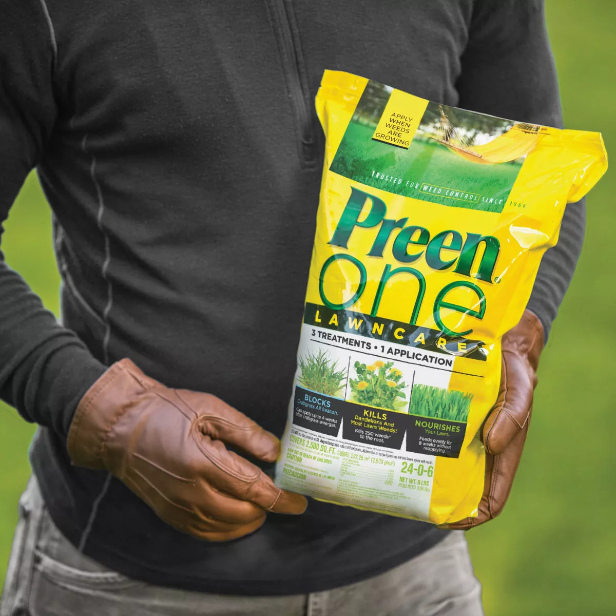 Preen One Lawn Care 9 Lb. Ready To Use Granules Weed Killer with Fertilizer - photo 8