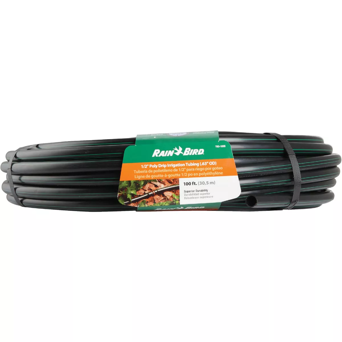 Rain Bird 1/2 In. X 100 Ft. Black Plastic Blank Drip Tubing - photo 2