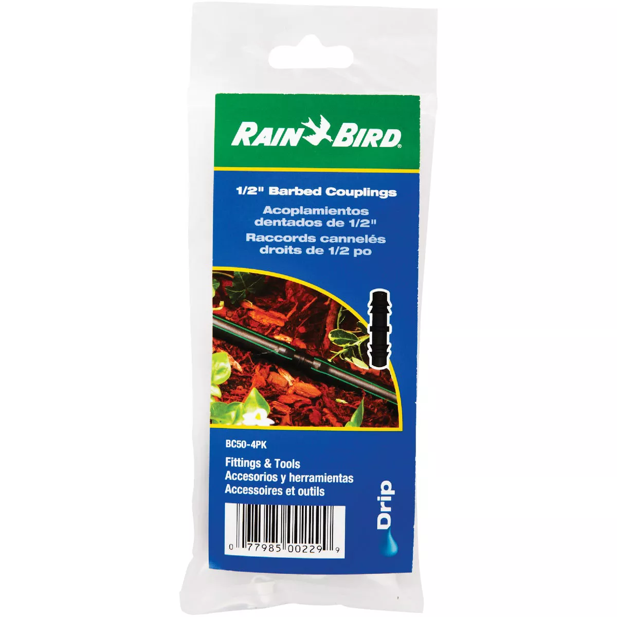 Rain Bird 1/2 In. Tubing Barbed Coupling (4-Pack) - photo 2