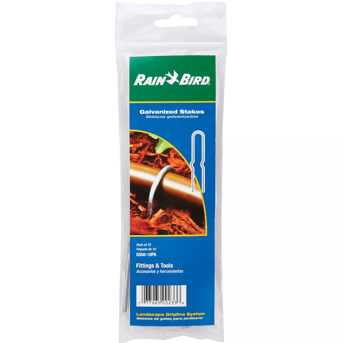 Rain Bird 1/2 In. Tubing Galvanized Steel Stake (10-Pack) - photo 2