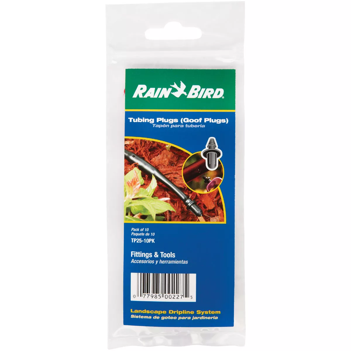 Rain Bird 1/4, 1/2 In. Tube Barbed Hose Plug (10-Pack) - photo 2