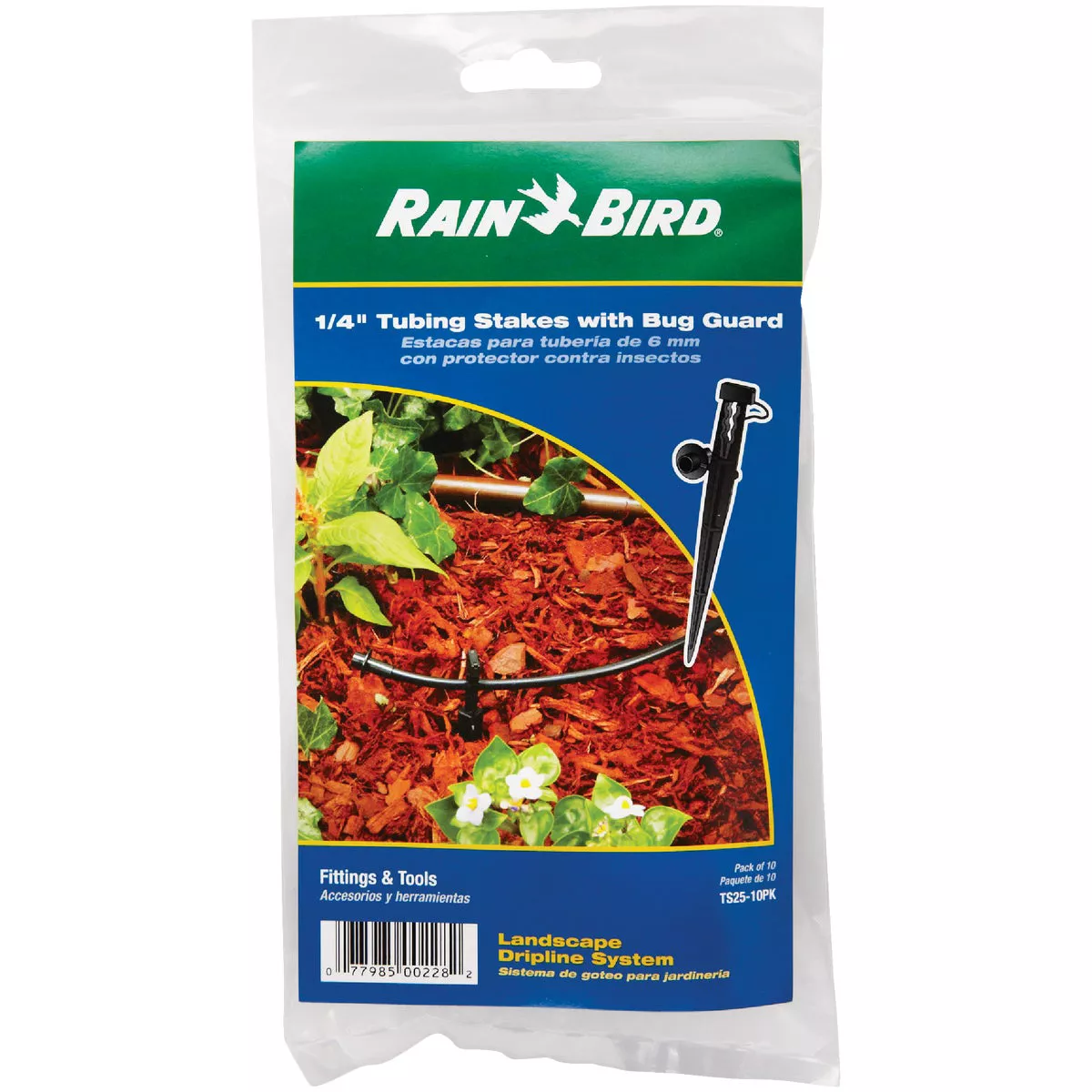 Rain Bird 1/4 In. Tubing Plastic Tubing Stake with Bug Guard (10-Pack) - photo 2