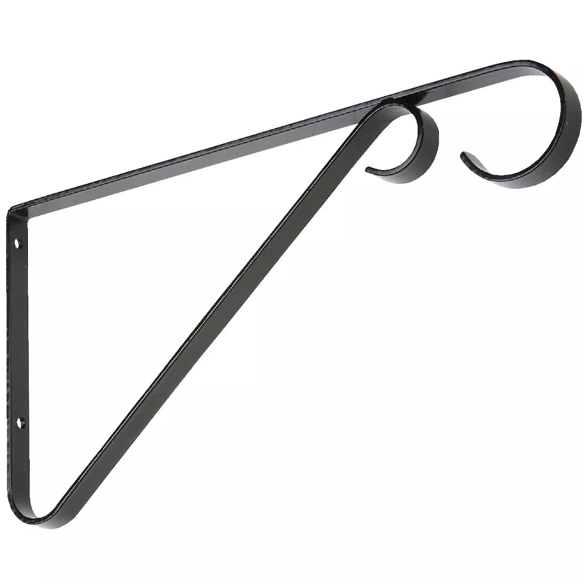 National Hardware 9 In. Black Steel Hanging Plant Bracket