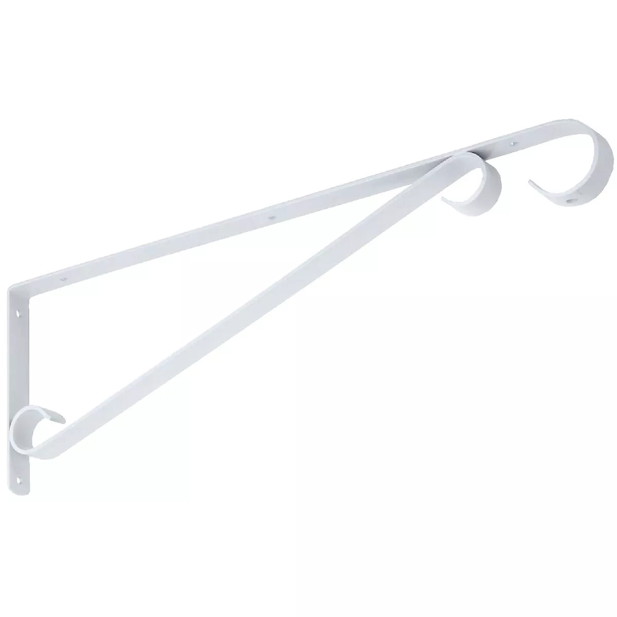 National Hardware 15 In. White Steel Hanging Plant Bracket