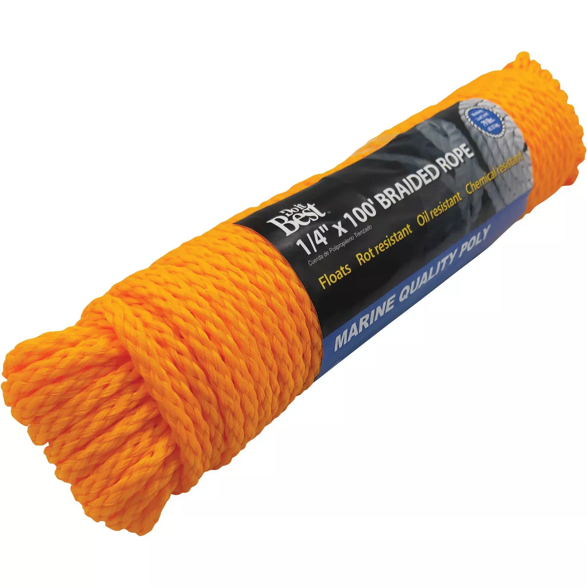 Do it Best 1/4 In. x 100 Ft. Yellow Braided Polypropylene Packaged Rope - photo 2