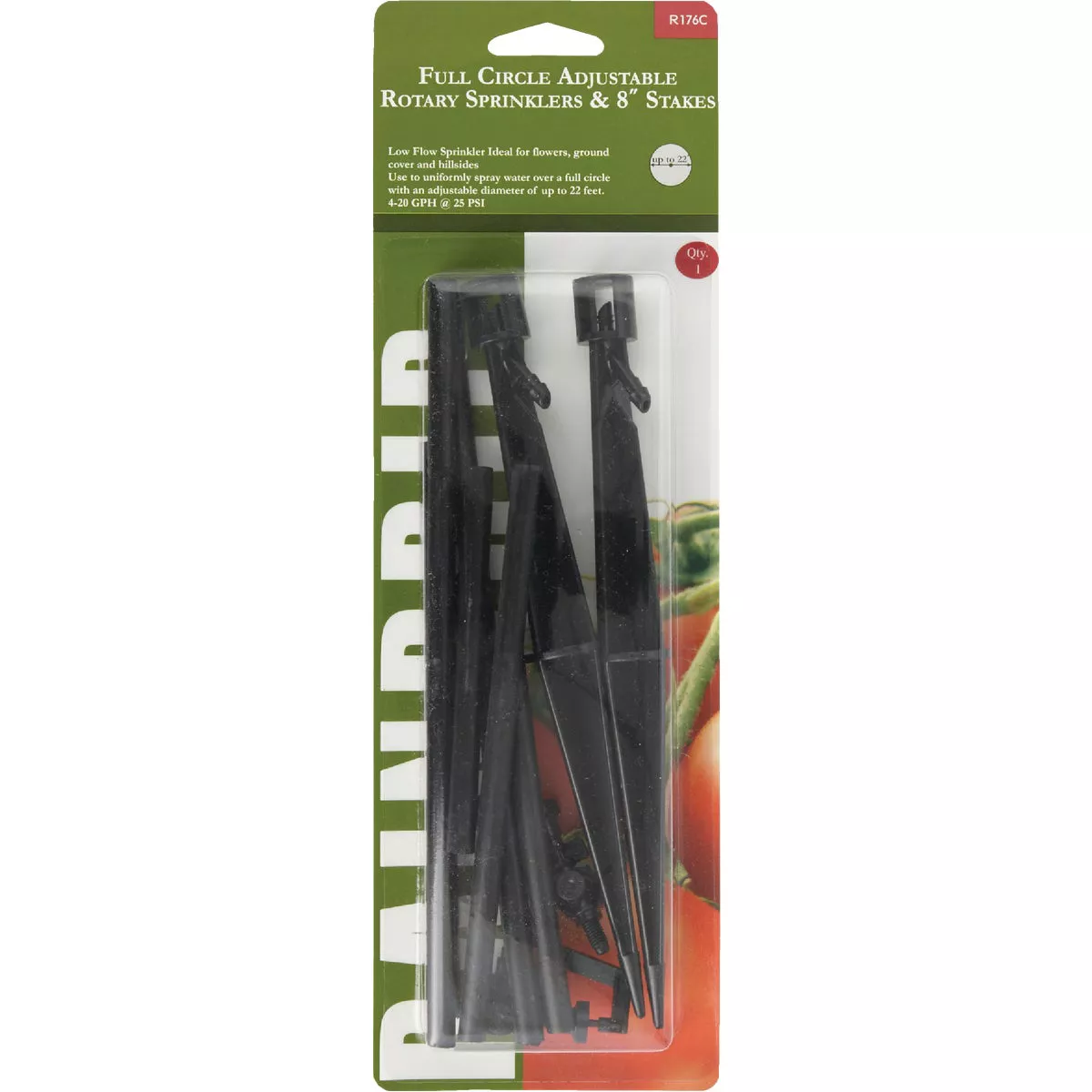 Raindrip Full Circle Adjustable Rotary Sprinkler with Stake (2-Pack)