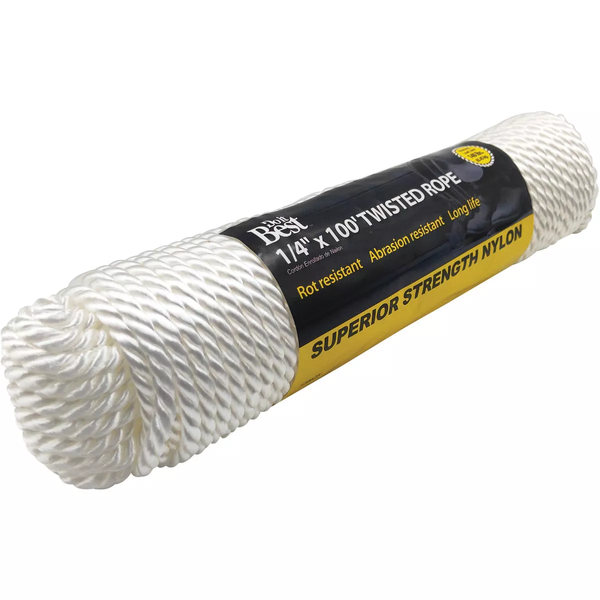 Do it Best 1/4 In. x 100 Ft. White Twisted Nylon Packaged Rope - photo 2