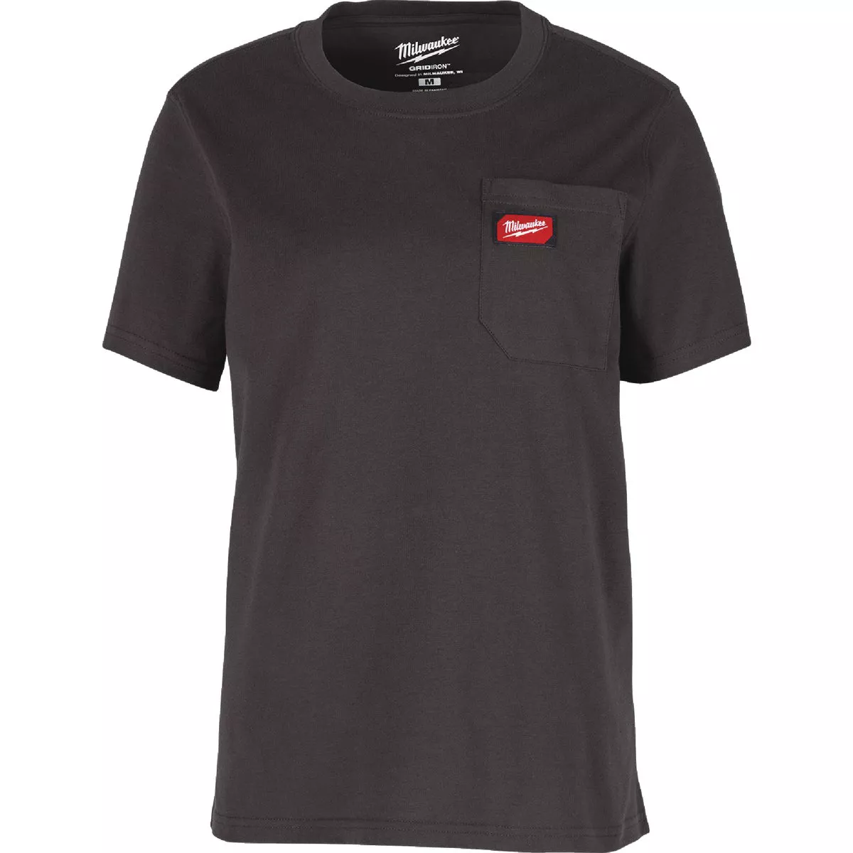 Milwaukee GridIron Women's 2XL Black Short Sleeve Pocket T-Shirt