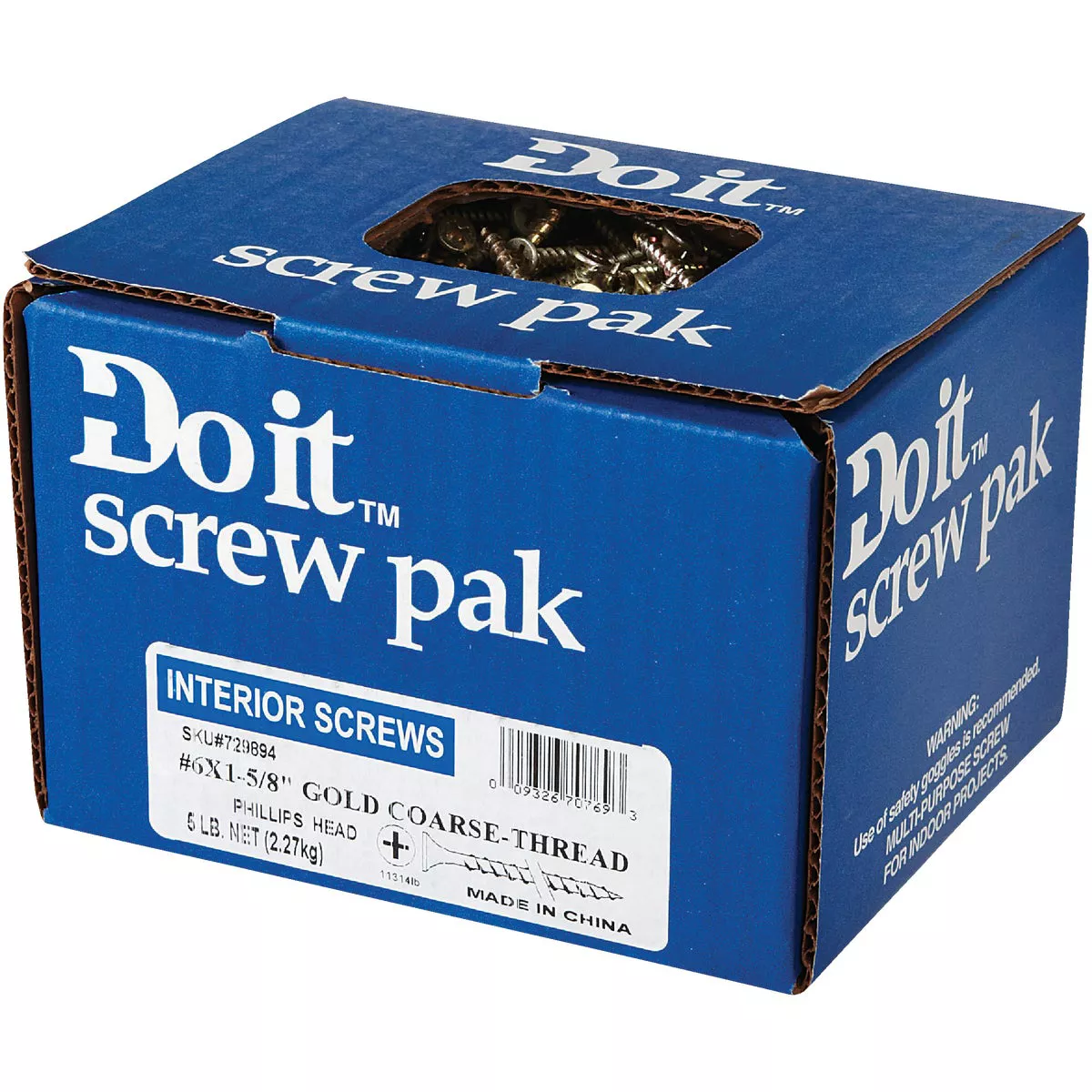 Do it #6 x 1-5/8 In. Coarse Thread Yellow Zinc Multipurpose Drywall Screw (5 Lb.-Box) - photo 3