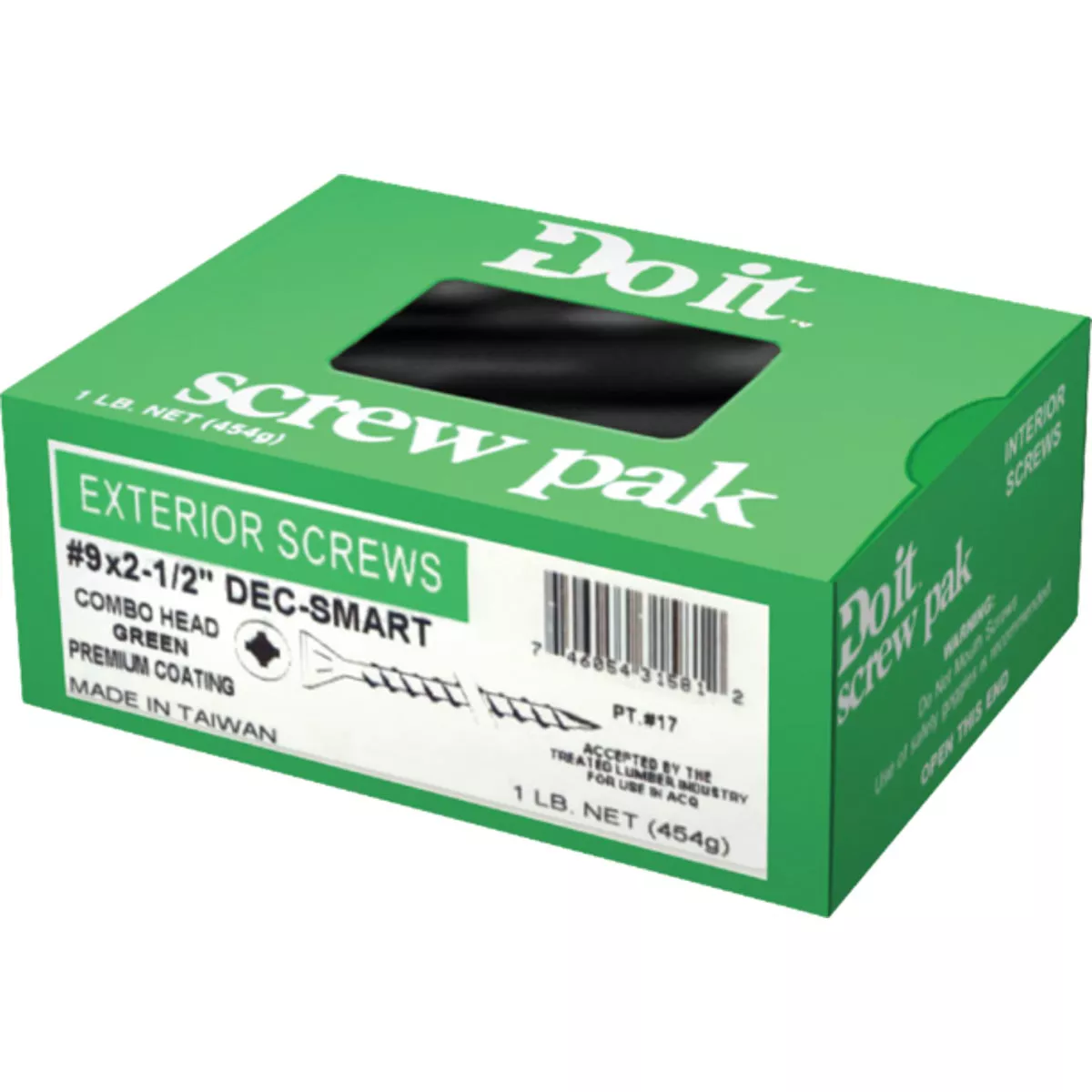 Do it #9 x 2-1/2 In. Primeguard Plus Premium-Coated Combo Bugle-Head Exterior Screw (1 Lb. Box) - photo 2