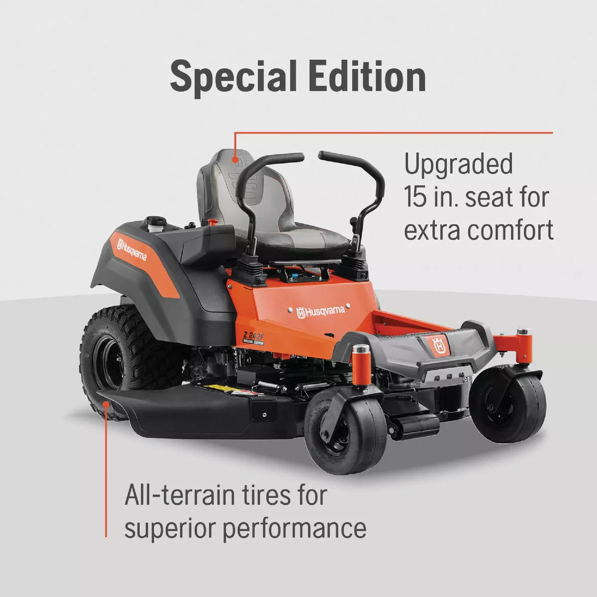 Husqvarna Z242F Special Edition 42 In. 21.5HP V-Twin Zero-Turn Riding Lawn Mower | Do it Best Husqvarna Z242F Special Edition 42 In. 21.5HP V-Twin Zero-Turn Riding Lawn Mower | Do it Best