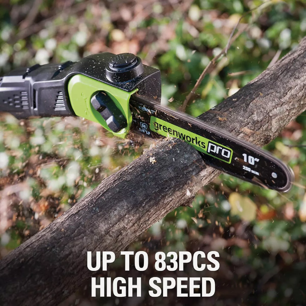 Greenworks 80V 10 In. Brushless Pole Saw (Tool Only) - photo 9