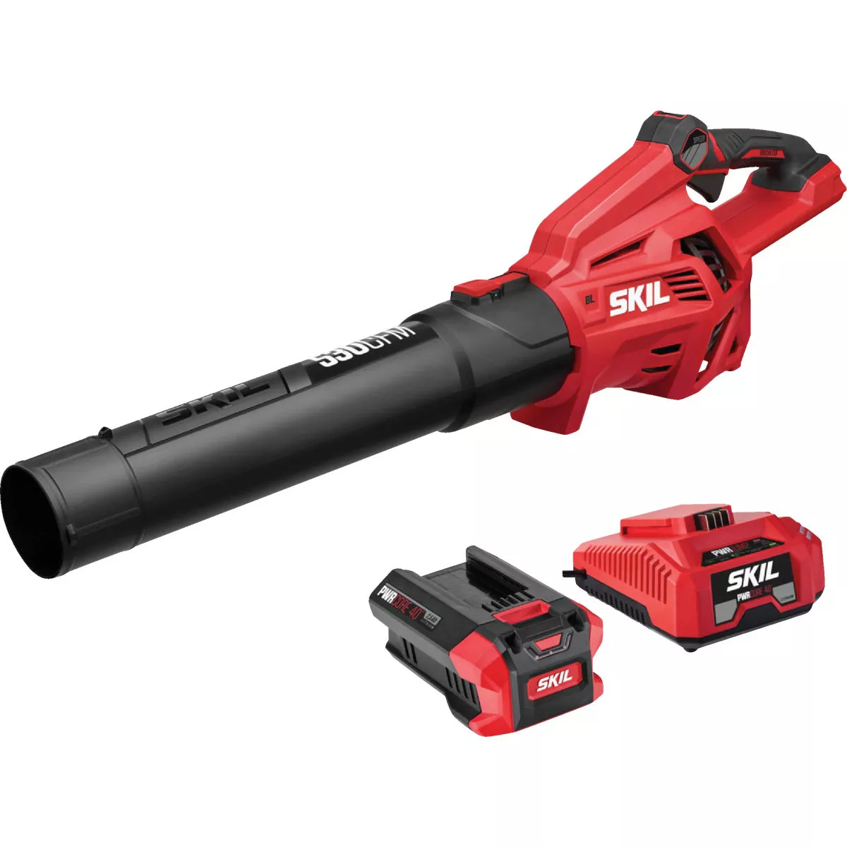 SKIL PWR CORE 40V 140 MPH 530 CFM Brushless Leaf Blower Kit with 2.5Ah Battery & Charger - photo 2