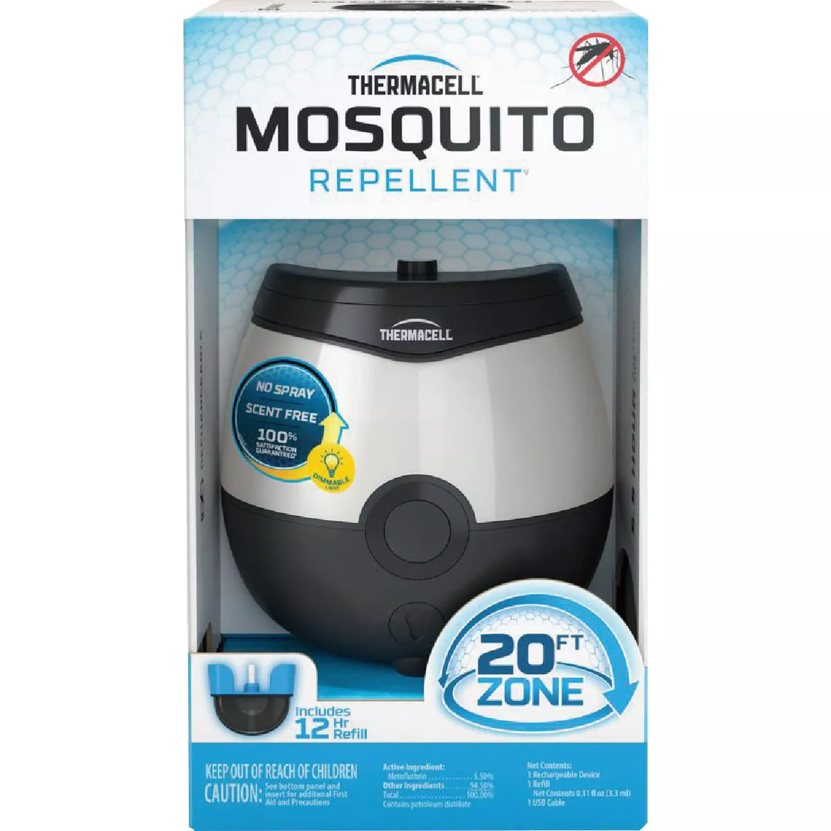 Thermacell 9 Hr. Black Lighted Rechargeable Mosquito Repeller - photo 7