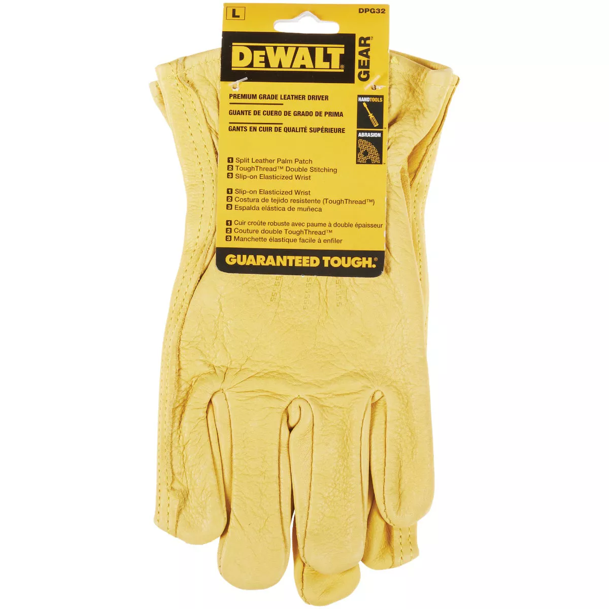 DEWALT Men's Large Premium Grade Leather Driver Glove - photo 2