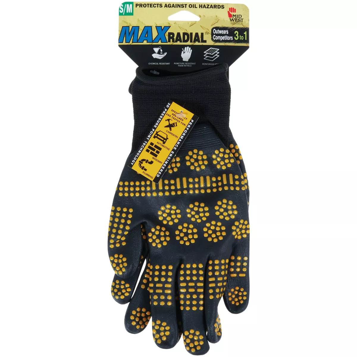 Midwest Gloves & Gear MAX Radial Unisex Small/Medium Nitrile Coated Glove - photo 2