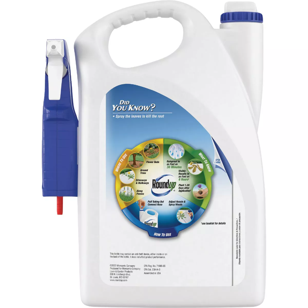 Roundup 1 Gal. Exclusive Formula Trigger Spray Weed & Grass Killer | Do ...