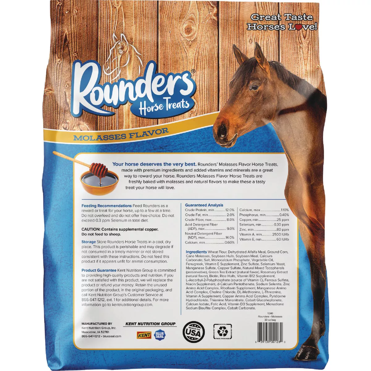 Kent Rounders 30 Oz. Molasses Horse Treats - photo 2