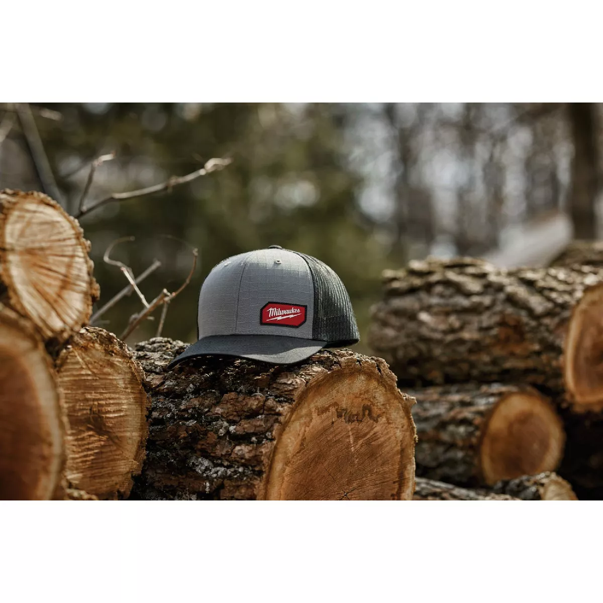 Milwaukee GridIron Snapback Gray Trucker Hat - photo 3