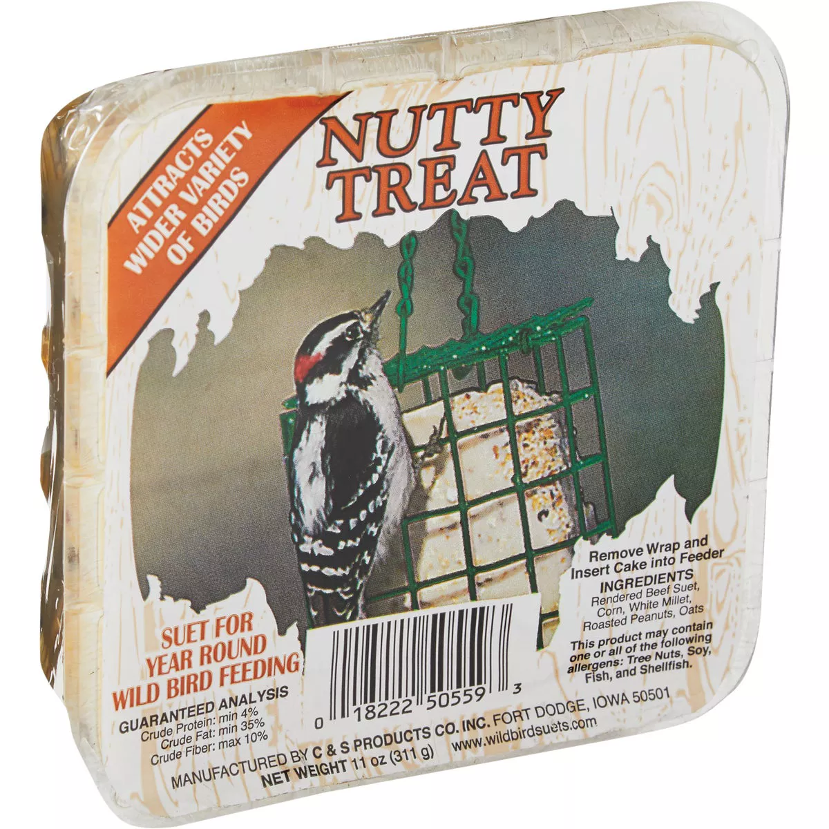 C&S 11 Oz. Nutty Treat Wild Bird Suet - photo 2