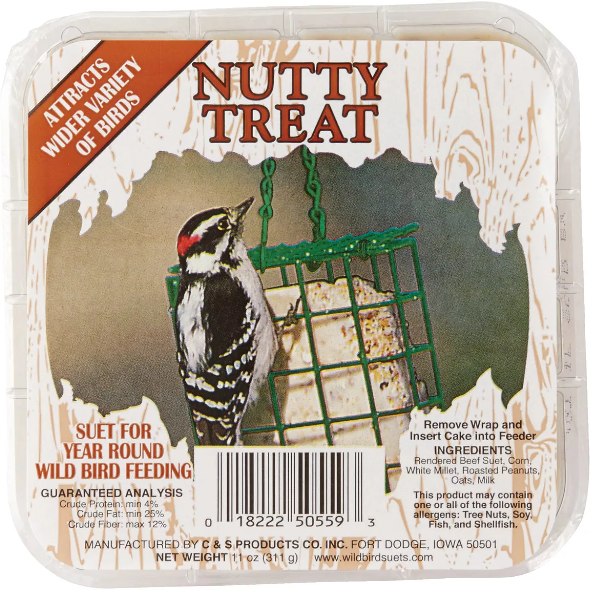 C&S 11 Oz. Nutty Treat Wild Bird Suet - photo 3