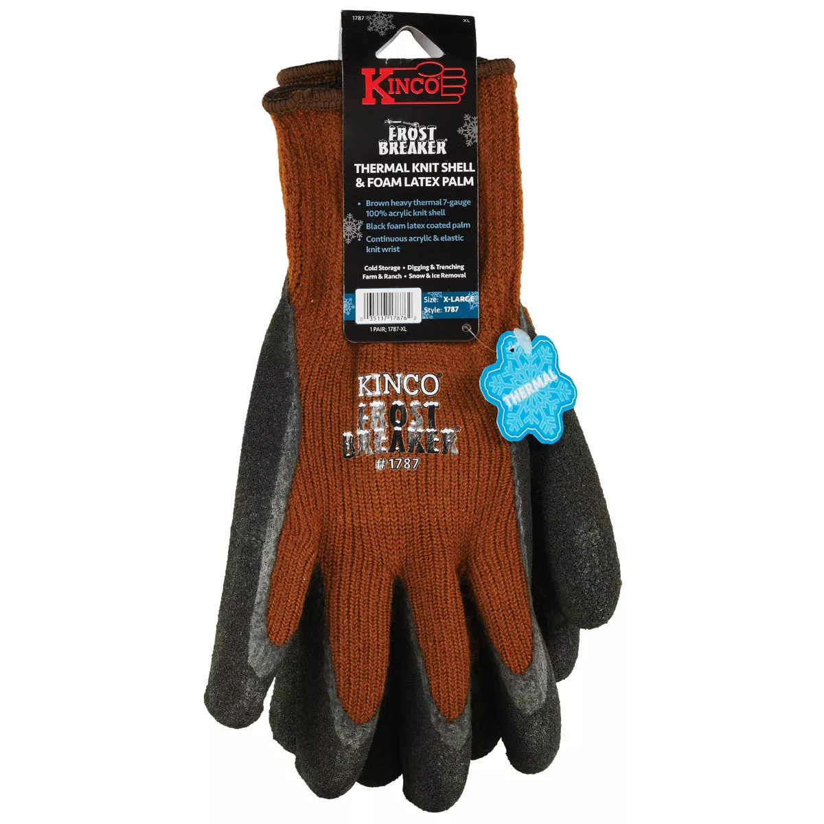 Kinco Frost Breaker Men's XL Acrylic Knit Shell Latex Coated Palm Glove - photo 2