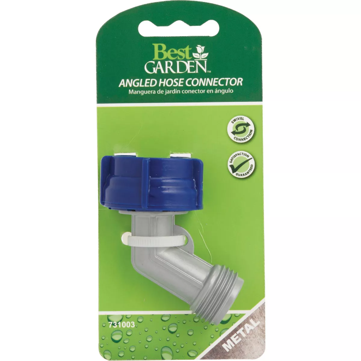 Best Garden 3/4 In. FHT x 3/4 In. MHT Metal Gooseneck Hose Connector - photo 2