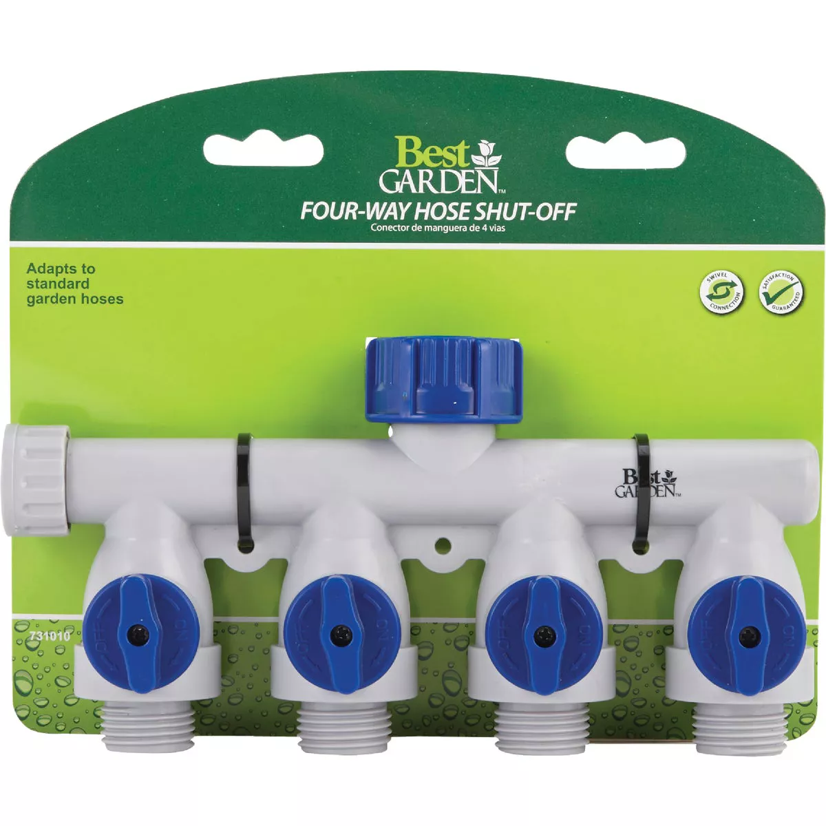 Best Garden Poly 4-Way Connector Hose Shutoff Manifold - photo 2