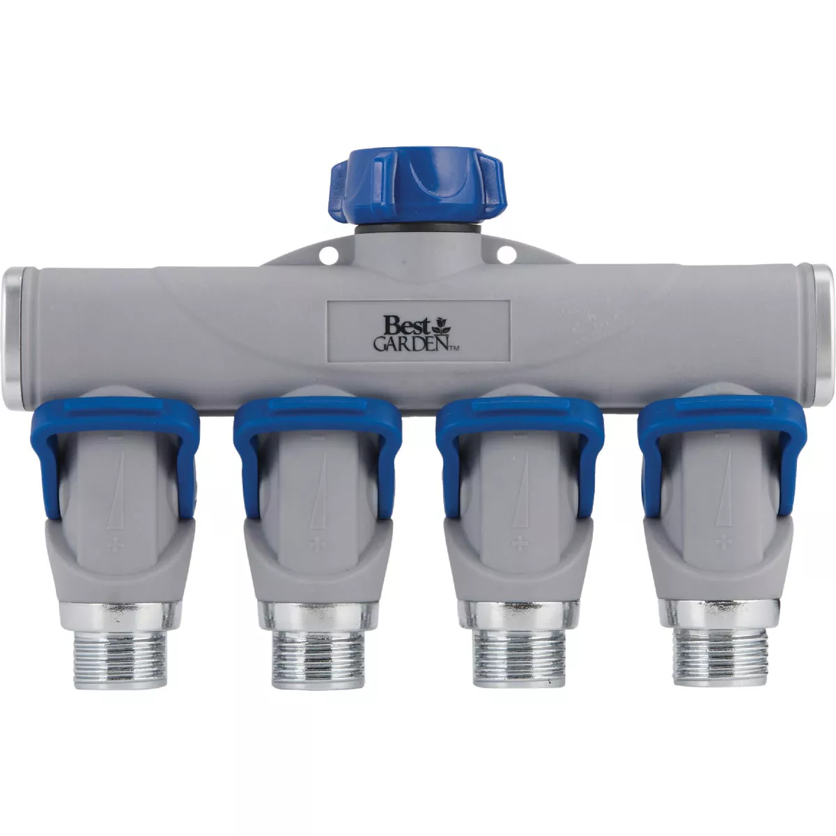 Best Garden Aluminum 4-Way Connector Hose Shutoff Manifold - photo 3