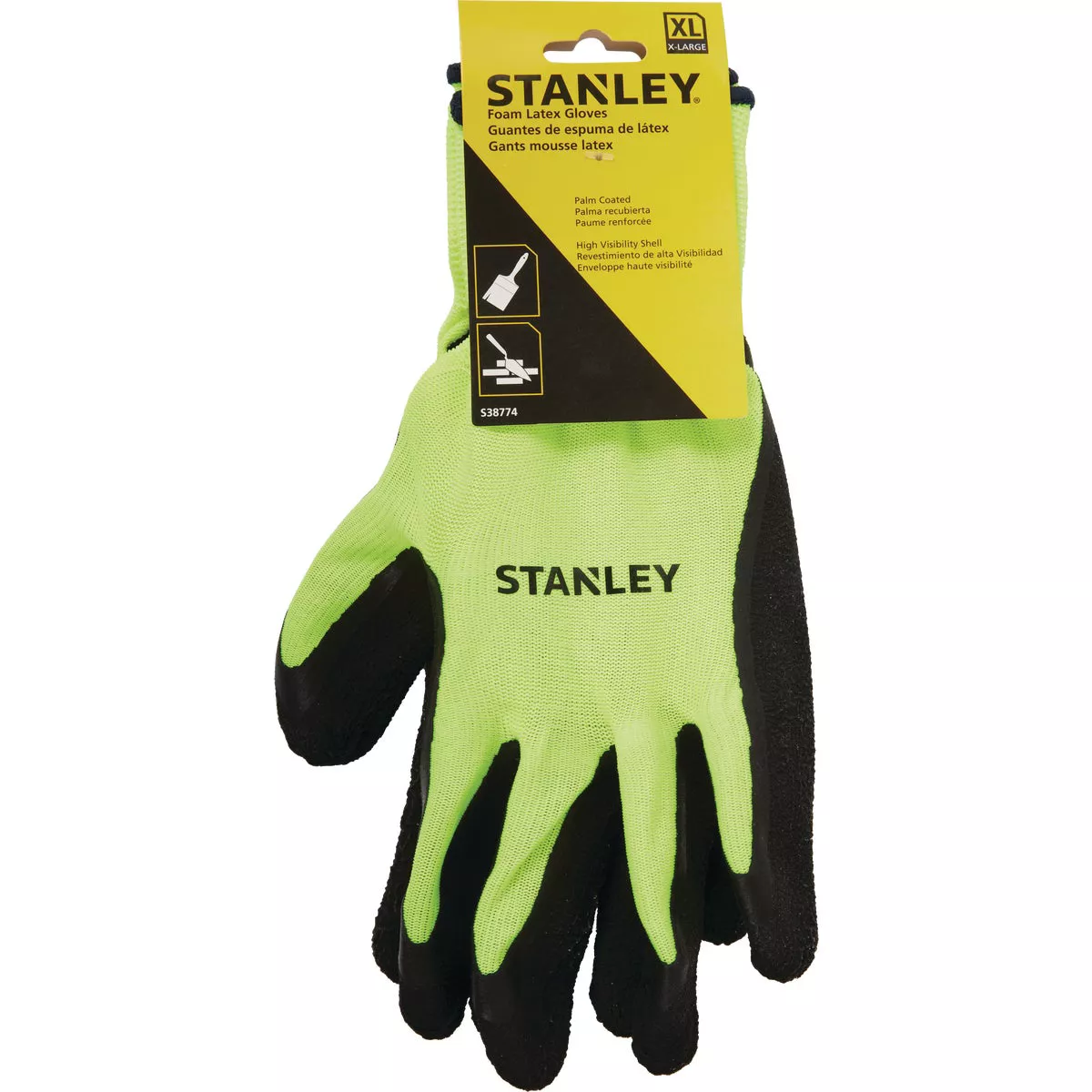 Stanley Men's XL Polyester Shell Hi-Vis Work Glove - photo 2