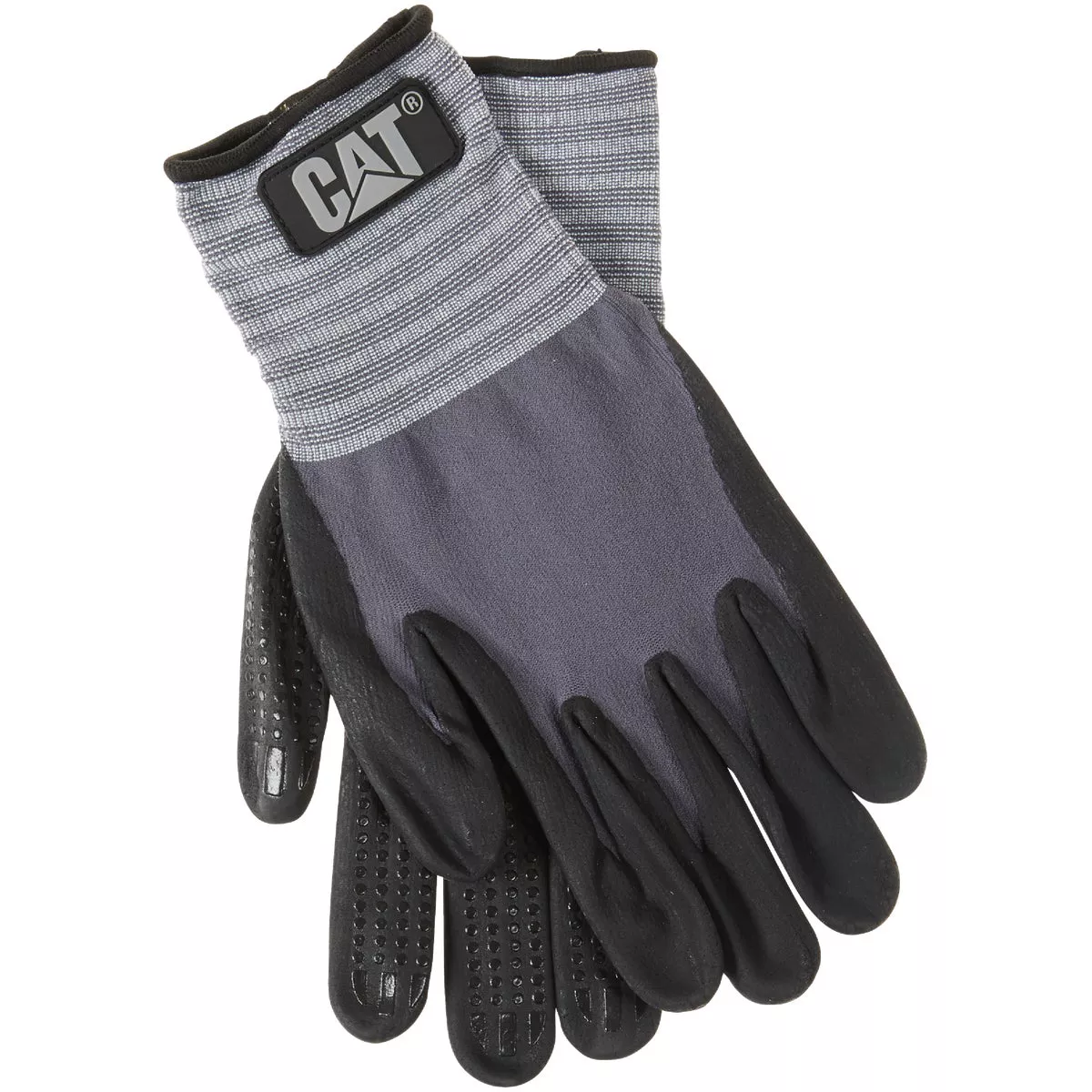 CAT Men's XL Dotted & Dipped Nitrile Coated Glove