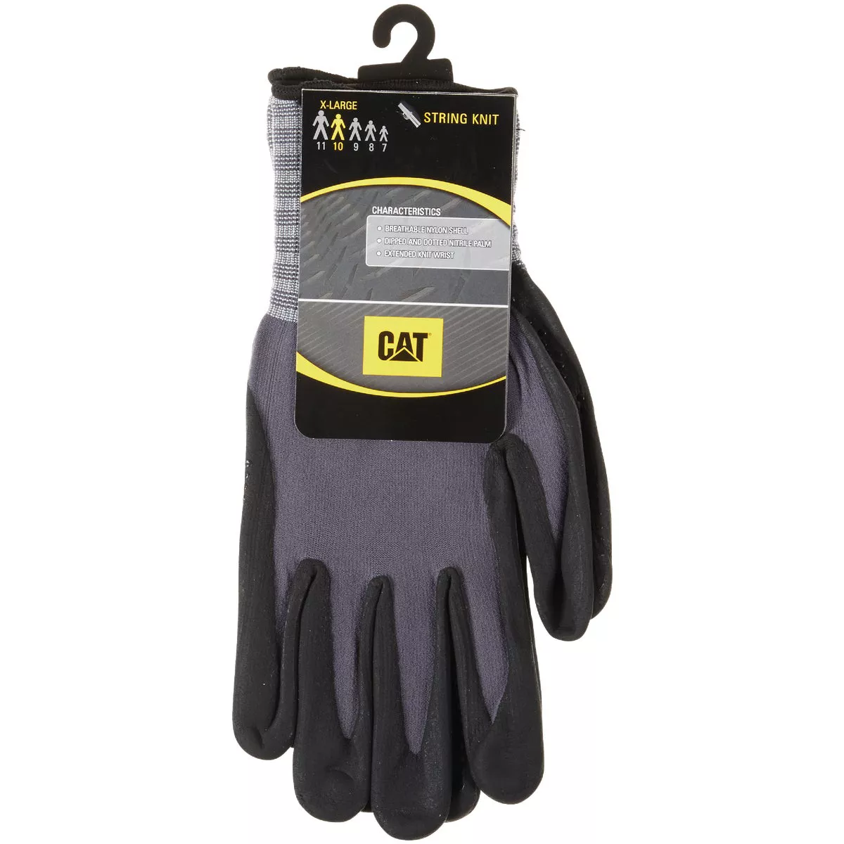 CAT Men's XL Dotted & Dipped Nitrile Coated Glove - photo 2
