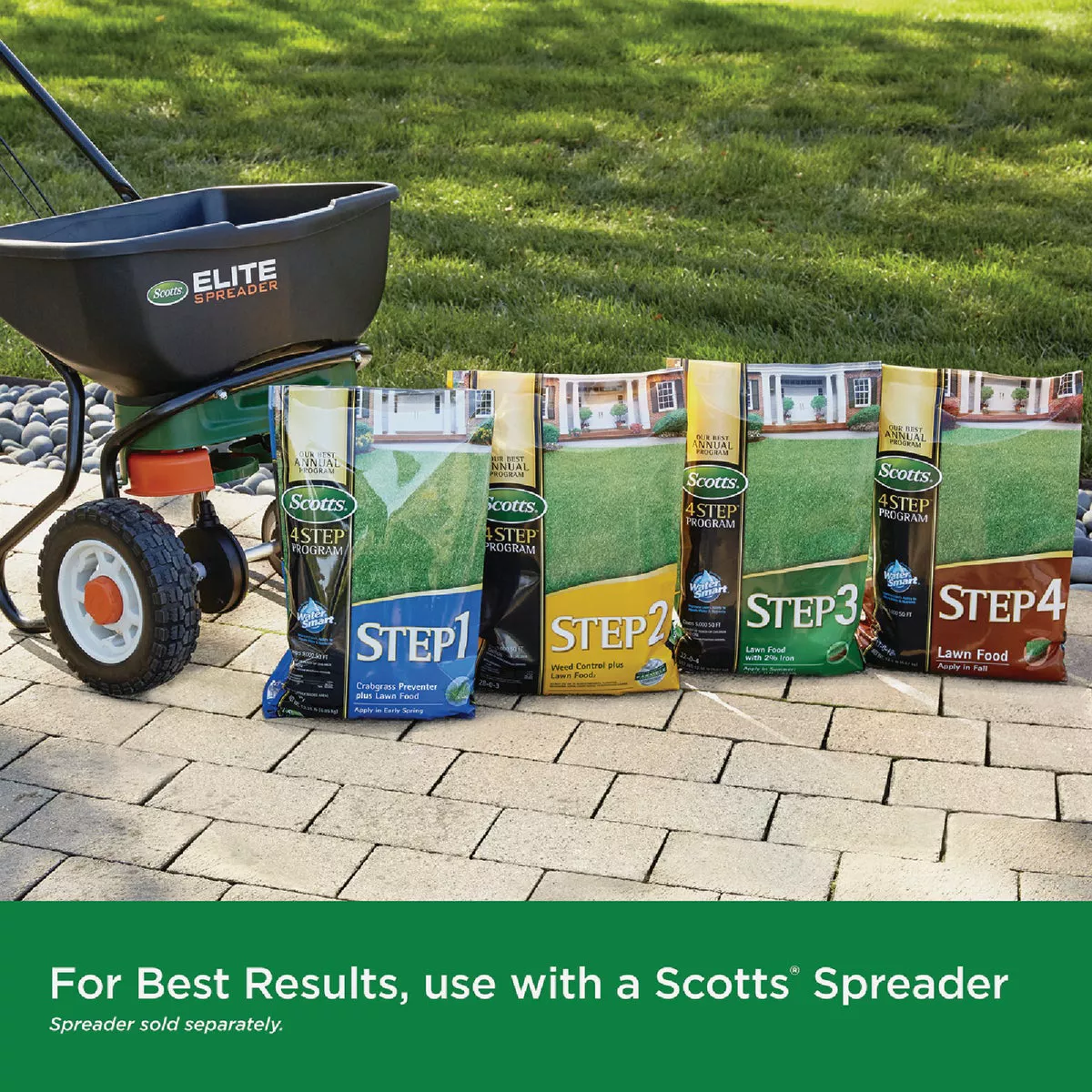 Scotts 4 Step Program Step 1 40.28 Lb. 15,000 Sq. Ft. Crabgrass Preventer Plus Lawn Food - photo 3