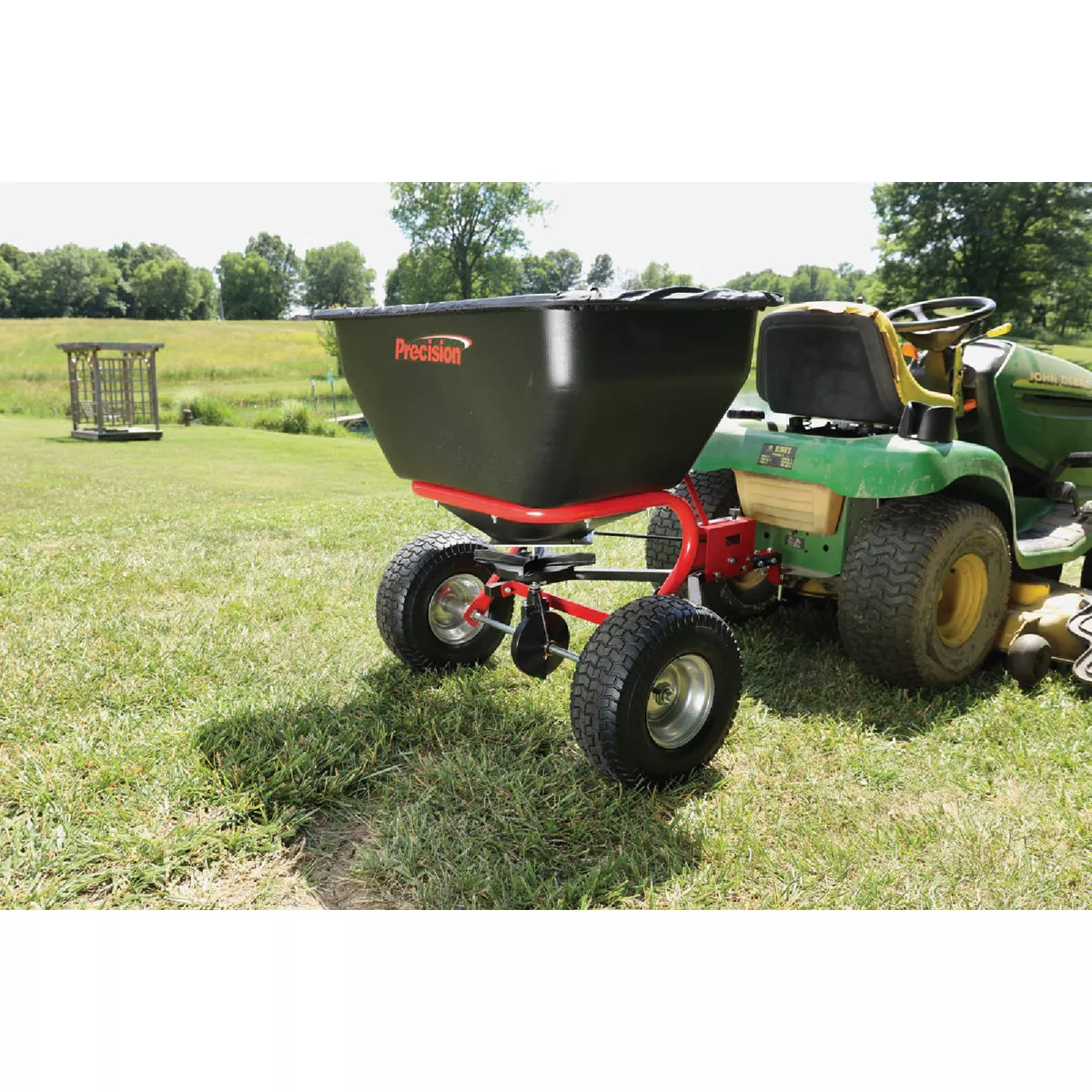Precision ATV 200 Lb. Capacity Tow Behind Broadcast Spreader with Cover - photo 5