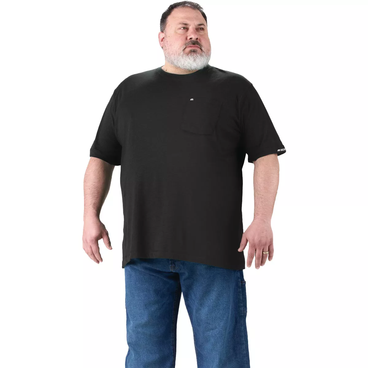 Berne Performance Men's 4XL Tall Black Short Sleeve Pocket T-Shirt - photo 2