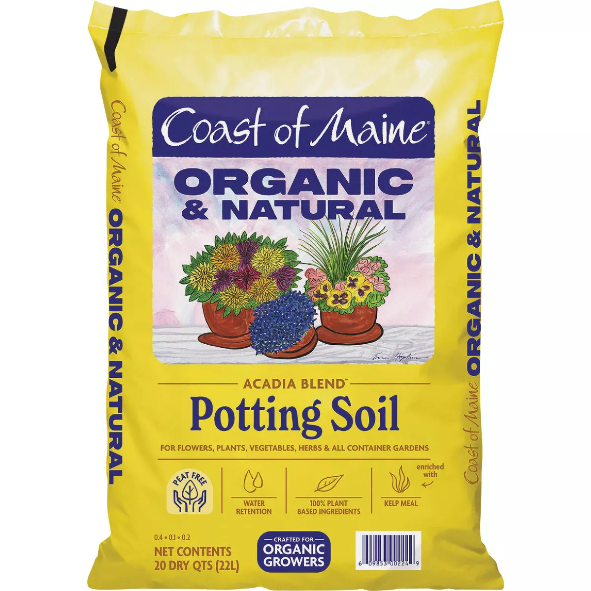 Coast of Maine Acadia Blend 20 Qt. Organic & Natural Potting Soil