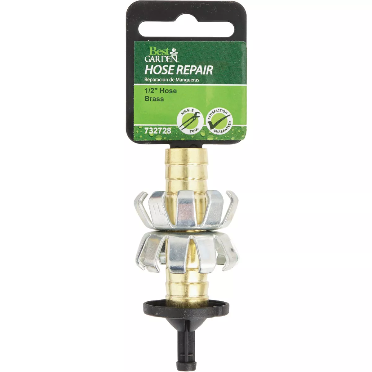 Best Garden 1/2 In. Brass Mid-Hose Mender - photo 2
