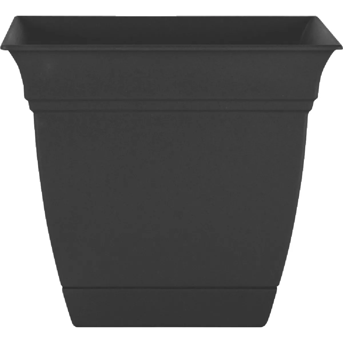 HC Companies Eclipse 12 In. x 12 In. x 10.50 In. Resin Black Planter