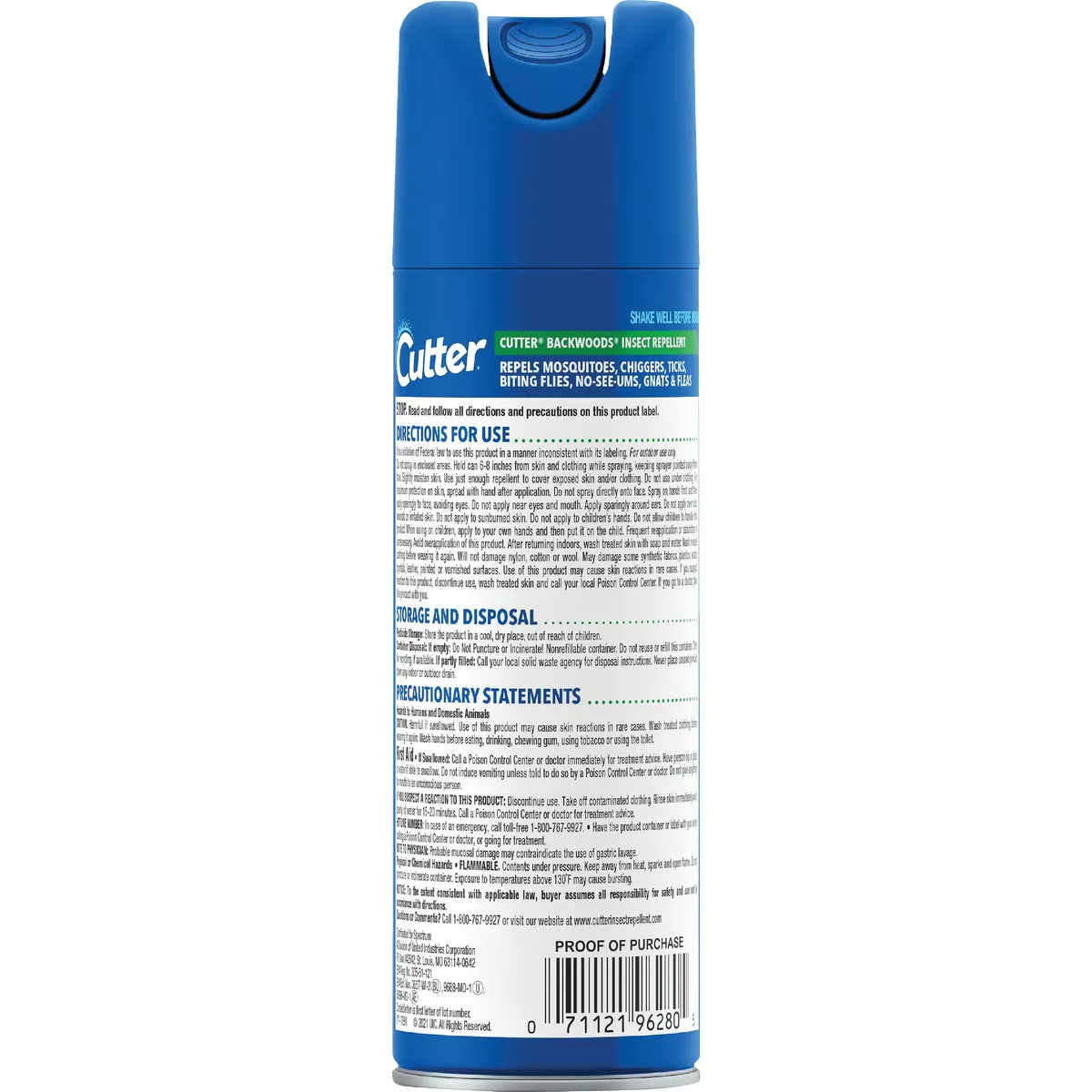 Cutter Backwoods 6 Oz. Insect Repellent Aerosol Spray - photo 2